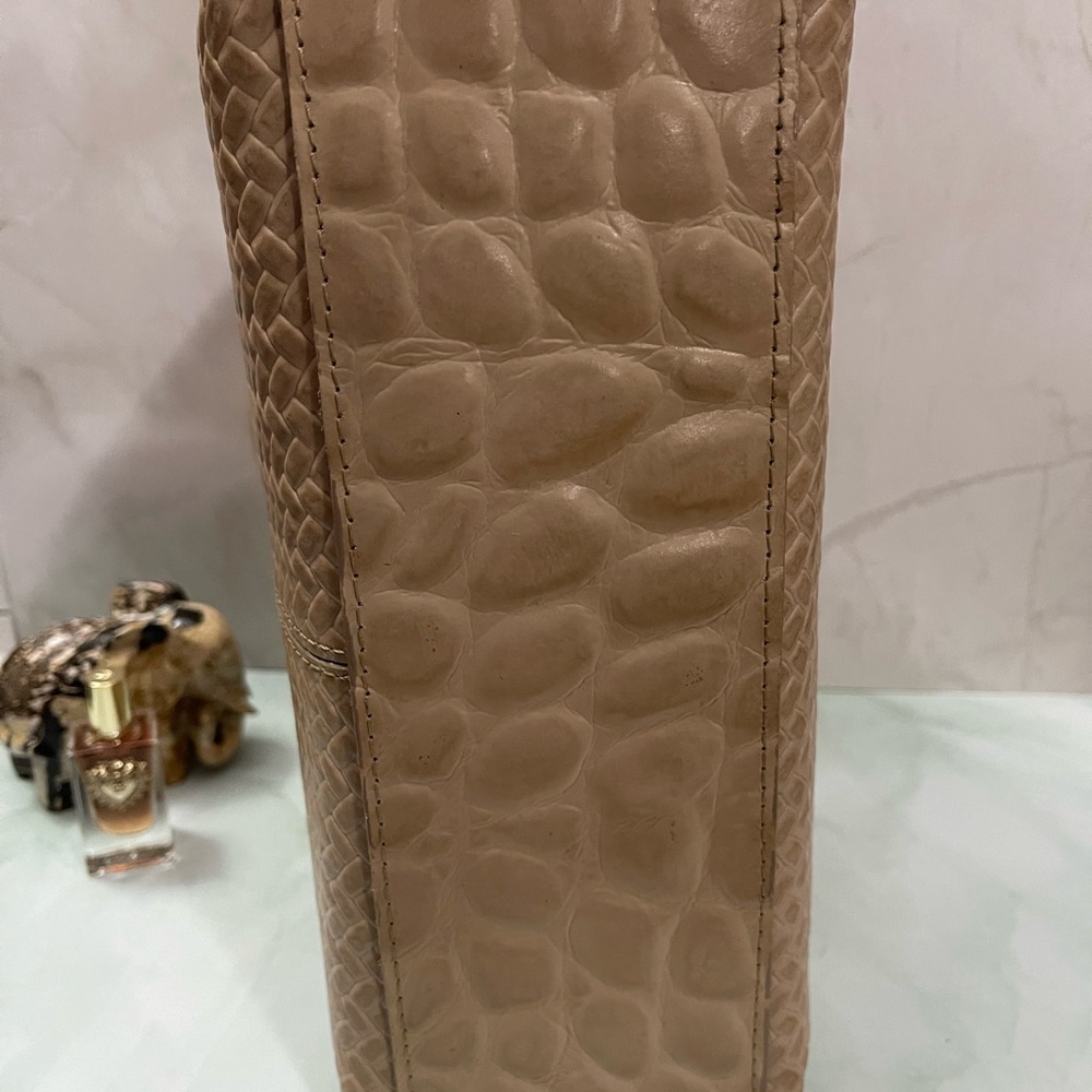 IMAX Genuine Leather Top Handle Bag Gold Hardware Made in Korea Rare Find - Picture 11 of 16